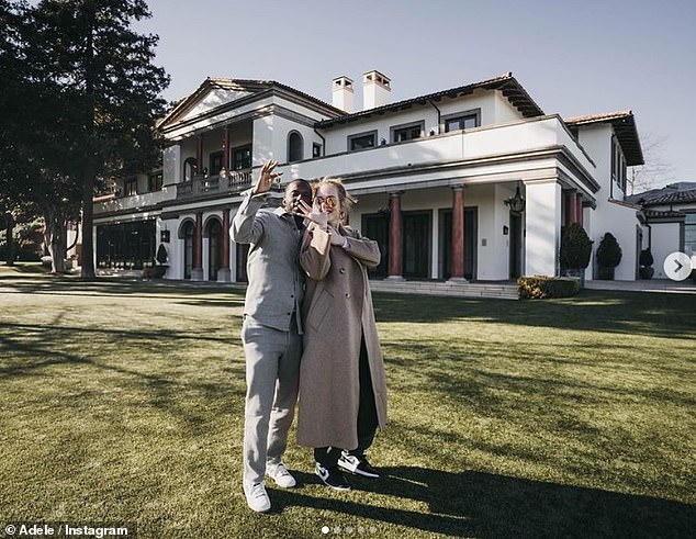 Adele confirms she and boyfriend Rich Paul have moved in together and shares photos outside new home