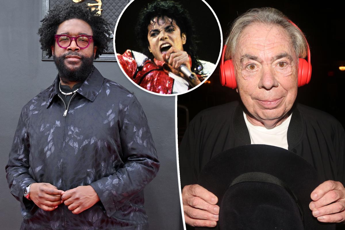 Andrew Lloyd Webber subs for Questlove as DJ at 'MJ' bash