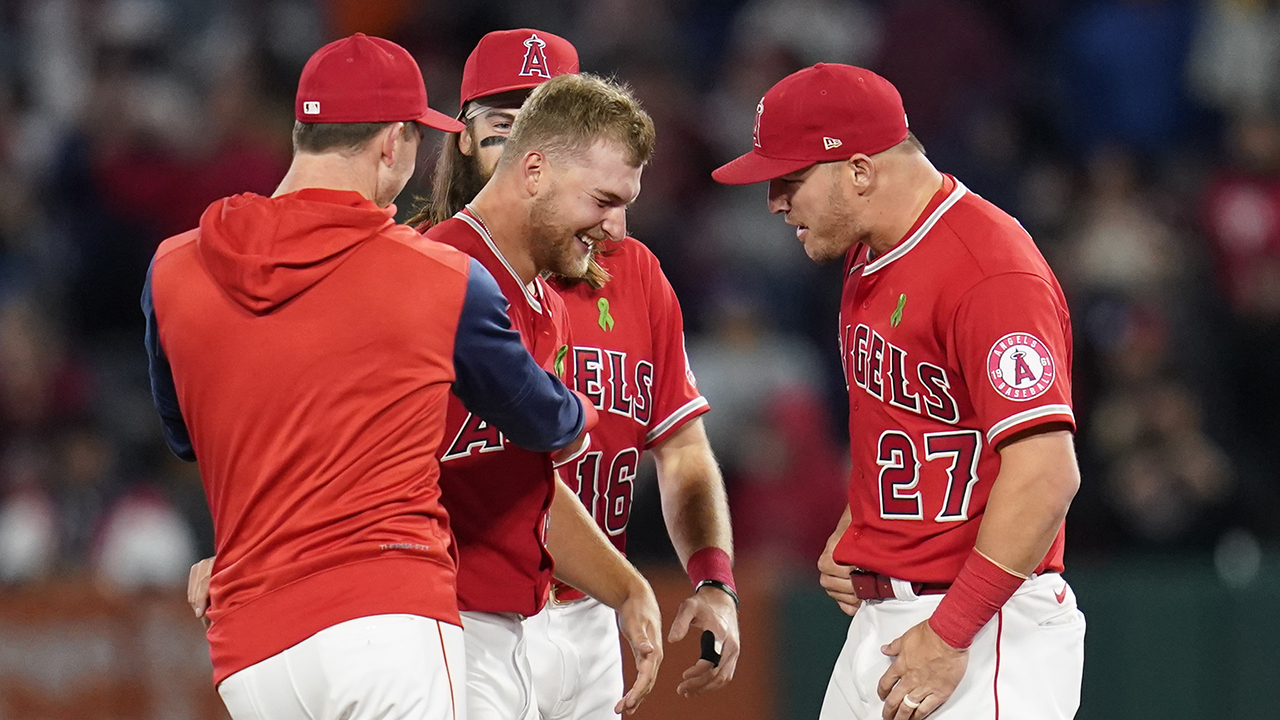 Angels' Reid Detmers throws no-hitter, Anthony Rendon smashes lefty homer