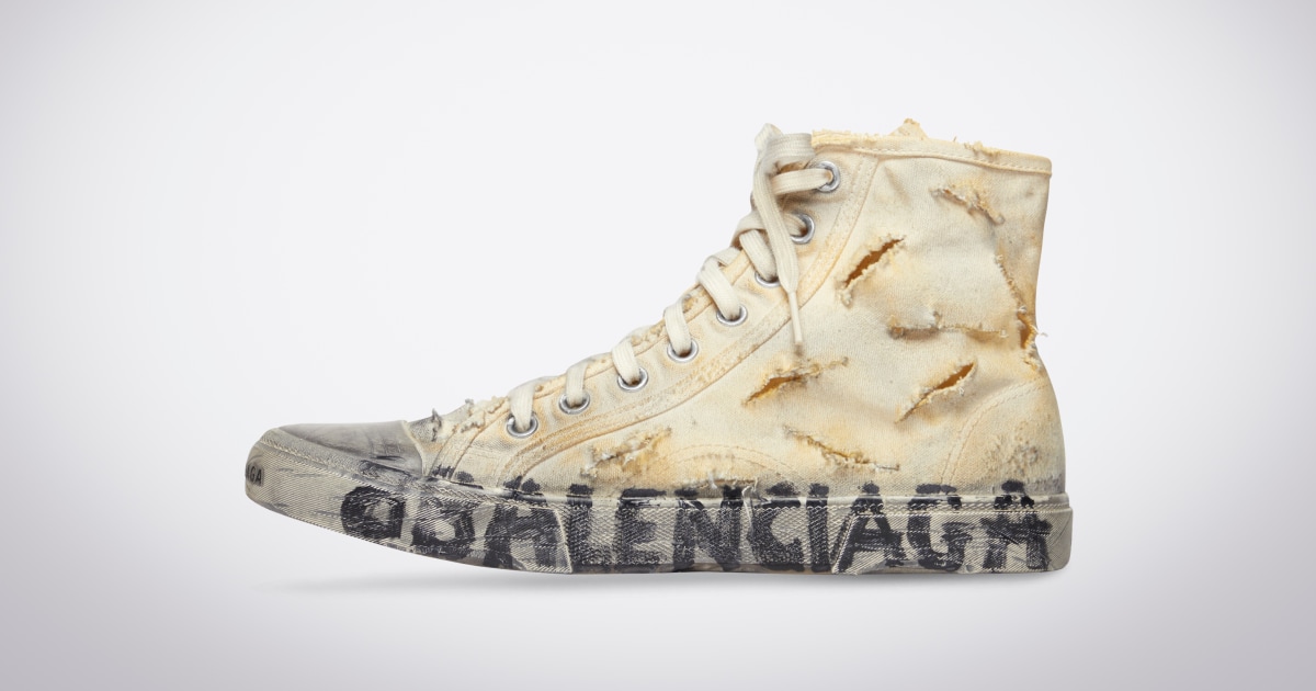 Balenciaga's 'completely destroyed' $1,850 sneakers shock online