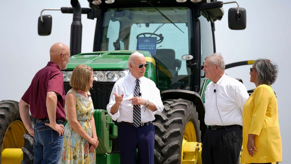 Biden says US farmers can help in inflation fight as food prices continue to soar