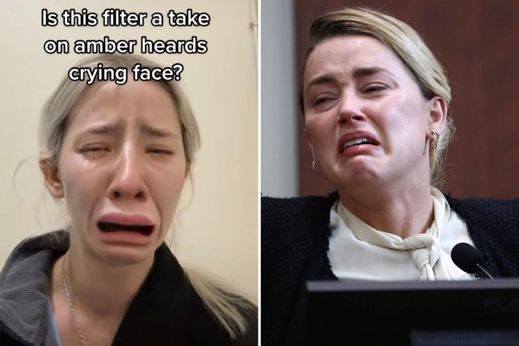 Did Snapchat create an 'Amber Heard' crying filter?