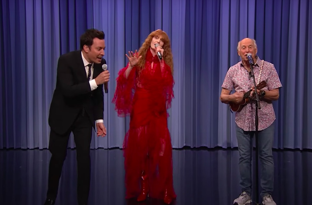Florence And The Machine's Florence Welch Sings "Margaritaville" With Jimmy Buffett (And, Sadly, Jimmy Fallon): Watch