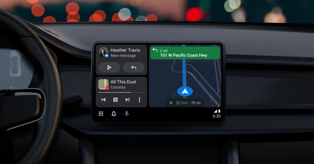 Google updates Android Auto to better fit all the different sized touchscreens in cars today