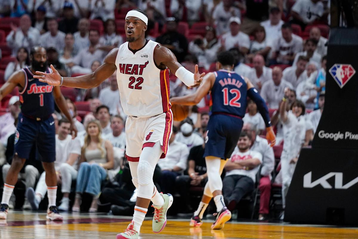 Heat roll past 76ers 120-85 in Game 5, take 3-2 series lead