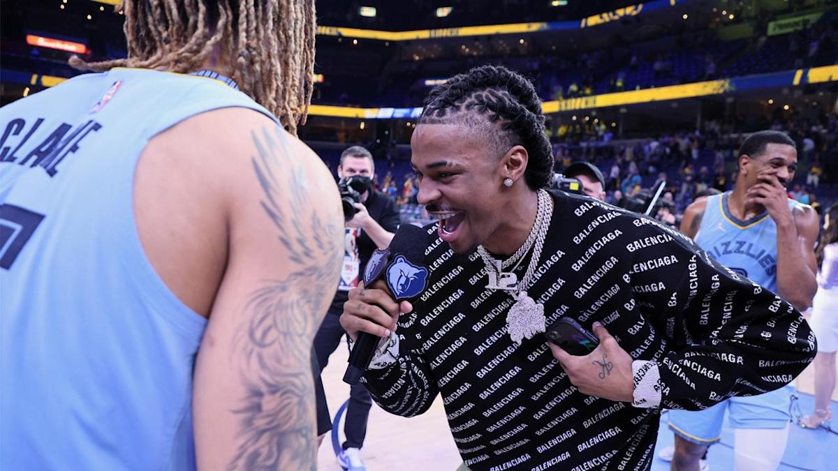 Ja Morant leads 'Grizz in seven' chant after huge Game 5 win over Warriors