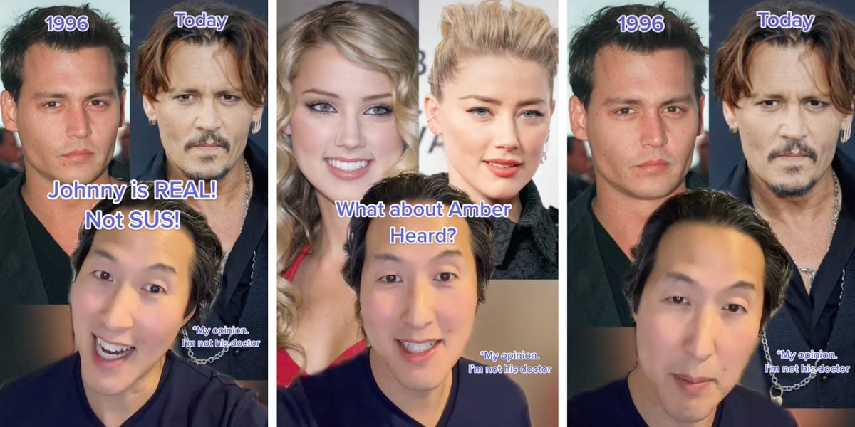 Johnny Depp and Amber Heard Plastic Surgery TikToks Go Viral