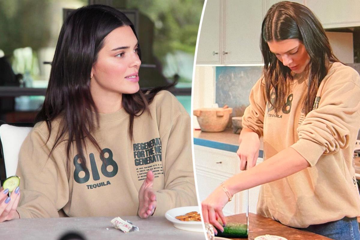 Kendall Jenner mocks her 'tragic' cucumber-slicing skills