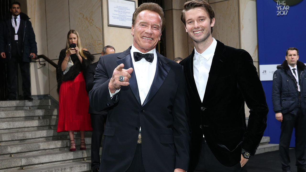 Patrick Schwarzenegger says his dad Arnold is 'obsessed' with his new show 'The Staircase'