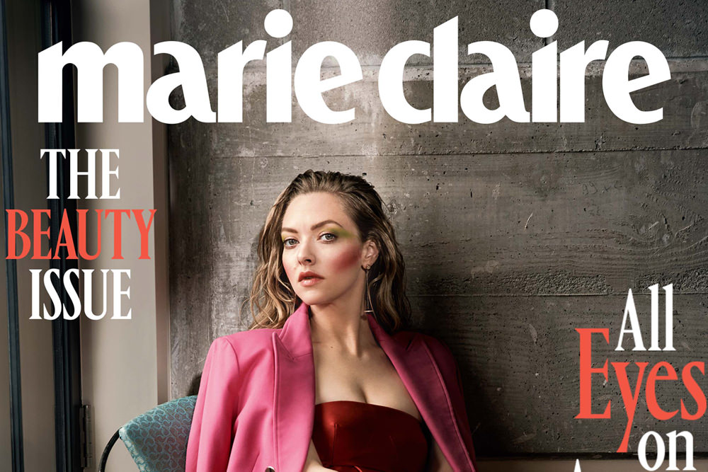 THE DROPOUT Star Amanda Seyfried Covers Marie Claire's 'Beauty Changemakers' Issue