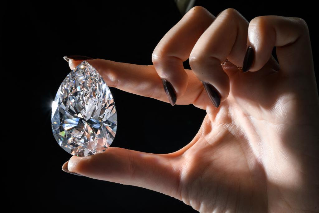 'The Rock,' largest white diamond ever auctioned, sells for $21.9M
