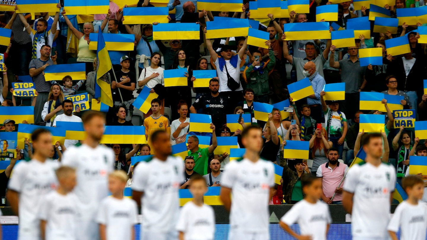 Ukraine national team plays friendly in Germany